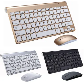 Portabil Wireless Keyboard pentru Mac Notebook Laptop TV box 2.4 G Mini Mouse Tastatura Set Rechizite de Birou pentru IOS, Android, Win 7 10