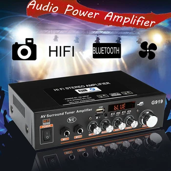 12V/220V 360W G919 Mini Amplificador Audio bluetooth Stereo cu Amplificator de Putere FM SD HIFI 2 CANALE AMPLIFICATOR Audio Music Player pentru Masina Acasa