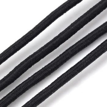 2mm Rotund Cordon Elastic Fir cu Fibre în Afara Cauciuc în Interiorul Elastic Elastic Șir pentru DIY Bijuterii Accesorii de Cusut