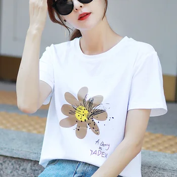 NOU Clasic de Vară de Moda Doamnelor de Agrement Respirabil cu Maneci Scurte T-shirt
