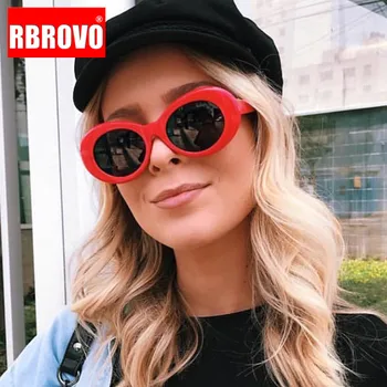 RBROVO Oval ochelari de Soare Retro Femei 2021 Brand Designer de ochelari de Soare Femei/Bărbați Ochelari de Epocă Femei de Lux Oculos Mare De Sol UV400