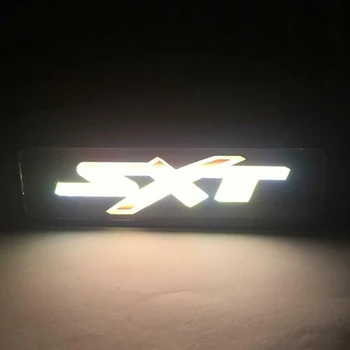 Nou pentru SXT Lumină LED-uri Auto Grila Fata cu Emblema, Insigna Iluminate Autocolant pentru Dodge
