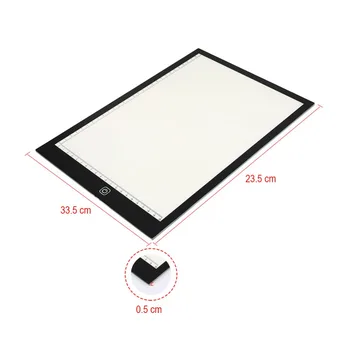 A4 Copiați Tabelul Bord cu LED-uri Scris de Pictură Cutie de Lumină Contur Bord Copia Tampoane Digital Drawing Tablet Artcraft CONDUS Tableta Grafica