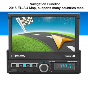Essgoo 1 Din Radio Auto Navigație GPS Retractabil Auto Bluetooth Multimedia Auto Radio cu Ecran Tactil Autoradio Stereo de Redare Video
