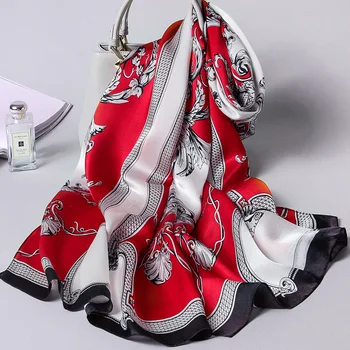 2020 Brand De Lux Pură Eșarfă De Mătase Femei Hangzhou Real Mătase Împachetări Pentru Imprimare Doamnelor Șaluri Foulard Femme Naturale Eșarfe De Mătase