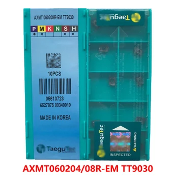 AXMT060204R-I AXMT060208R-I TT9030 AXMT060204 AXMT060208 freze de Carbură Inserturi cuțit de Strunjire CNC Original 10buc/cutie