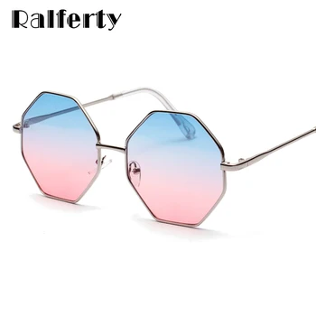Ralferty Trendy Hexagon ochelari de Soare pentru Femei Ochelari de Soare UV400 Ochelari de Octogon Neregulat Sunglases 2019 lunetă soleil femme W047
