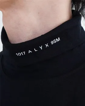 Maneca lunga 2020 ALYX Tee tricouri Hip Hop Femei Bărbați 1:1 de Înaltă Calitate ALYX tricouri Alb-Negru