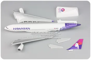 30CM Hawaiian Airlines A330-200 N380HA 1:200 de Plastic Asamblate Avion de Model de Model de Avion Colector