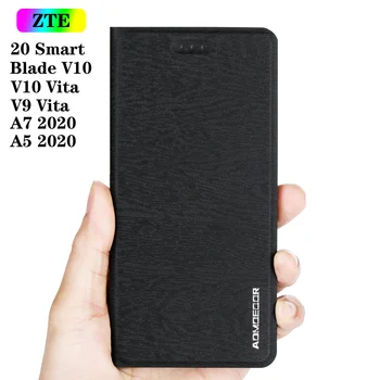 ZTE 20 Inteligent Lama V9 V10 Vita A7 2020 A5 2019 Piele Flip-Caz Acoperire Pentru Axon 11 10 7 Pro Mini Telefonul Portofelul Înapoi Cazuri