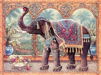Diy diamant pictura, lucru manual seturi model de diamant broderie completă de exerciții de elefant Indian cusatura cruce mozaic pictura SW32