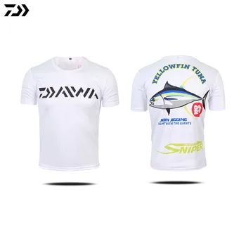 2021 Noi Sosesc Daiwa Pescuit Tricou cu uscare Rapida Respirabil Pescuit-Haine Anti-uv Soare Maneci Scurte de Pescuit DAIWA Îmbrăcăminte
