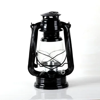 Stil Retro Fier Lampă Cu Kerosen Creative Nostalgie De Sticlă Decor De Birou De Recuzită Meserii Practice Portabil În Aer Liber Camping Lampa
