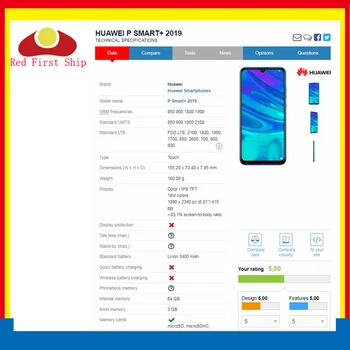 10buc/lot Touch Ecran Pentru Huawei P Smart Plus 2019 Touch Panel Frontal Exterior Lentila de Sticla Touchscreen LCD NU MAIMANG 8 LCD Fața
