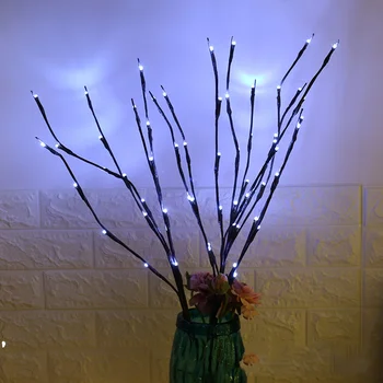 20 Becuri LED Ramură de Salcie Lumini Lampa Naturale Vas Înalt de Umplere Salcie Crenguță Luminat Ramură Nunta de Crăciun Lumini Decorative