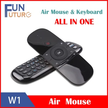 Rusă/engleză MINI Mouse-ul de Aer W1 Tastatura Wireless 2.4 G mai vorbim de Detectare Zbor Air Mouse-ul Pentru 9.0 8.1 Android TV Box/PC/TV