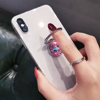 Telefon mobil Degetul inelar, Titularul Rotație de 360 de Albine Bling Cristal Rotund Mount Suport pentru iphone Huawei Redmi Samsung A49