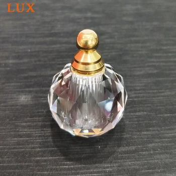 LUX Taie naturale cristal pietre fatetate de piatra Sticla de Parfum pandantiv la Mijlocul Secolului bijuterii Vintage ulei esențial Difuzor colier