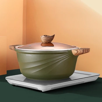 Piatră Maifan Tigaie Non-Stick Tocană de Vase de Gatit pentru Bucatarie Plita cu Inducție Tigăi Speciale Cratiță de uz Casnic Vase Oala de Supa