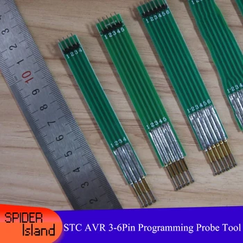 STC AVR Port Serial Download Cablu Instrument 3P/4P/5P/6P Descărcați de Programare Sonda degetar test Tixture instrument