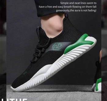 2021 Vara Casual Pantofi Pentru Bărbați Respirabil Moda Mens Adidasi Lightweight Mesh Lace Up Rularea Pantofi Pentru Bărbați De Comfort Sport În Aer Liber