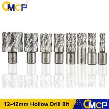 CMCP HSS Inelar Cutter 12/16/19/20/23/25/30/42mm Core Drill Bit Coadă Weldon Gaura Văzut Gol Burghiu Pentru Metal Instrumente de Foraj