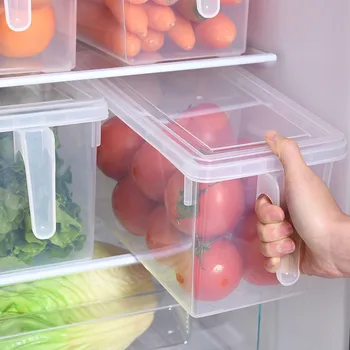 Bucătărie Transparent Cutie De Depozitare Boabele De Fasole De Stocare Conține Sigilate Acasă Organizator Container Pentru Alimente Frigider Cutii De Depozitare
