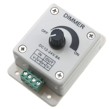 TOP DC 12V-24V LED Dimmer Controller Regla Singură Culoare Pentru 5050 3528 LED Strip