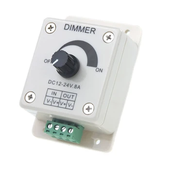 TOP DC 12V-24V LED Dimmer Controller Regla Singură Culoare Pentru 5050 3528 LED Strip