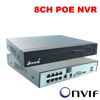 JIENUO 8CH HD POE NVR, DVR de Supraveghere CCTV de Securitate 8Channel Sistem Recorder Video de Rețea pentru 4MP 5MP Onvif HD Camera IP XMEye