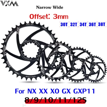 VXM Biciclete GXP Foaia Îngust Larg Biciclete Mtb Angrenaj 30T 32T 34T 36T 38T Pentru SRAM GXP XX1 X9 XO X01 gx11 Vultur NX Angrenajul