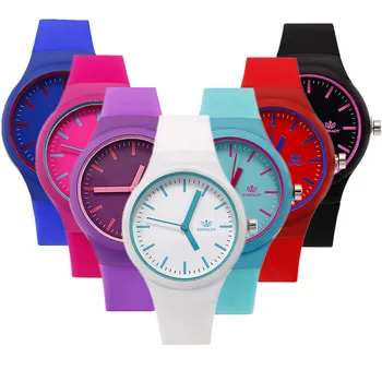 Dropshipping 2018 moda Casual Jelly din Silicon pentru copii ceas doamnelor cuarț cauciuc sport femei ceasuri reloj mujer ceas