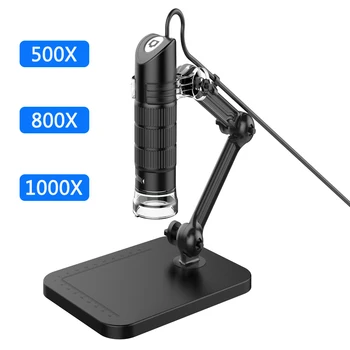 HD USB Microscop Digital LED Electronic Microscop Endoscop Zoom Lupa+ Lift Stand Instrumente Pentru Viața de Muncă, Școală