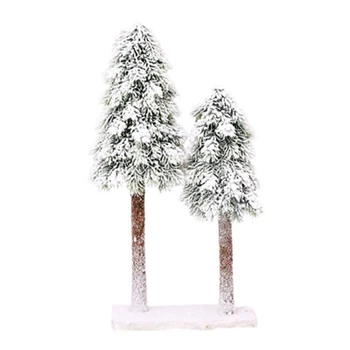 Crăciun Copac Artificial Simulare Cedru Zăpadă care se Încadrează Flocking Fals Copaci de Anul Nou Decoratiuni pentru Casa Accesorii
