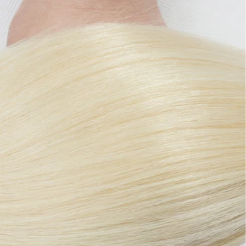 Sufletul Lady Păr #613 Blonda Brazilian Parul Drept Pachete De Extensii de Păr Uman 3PCS Non Remy Parul Blond Platinat Tesaturi
