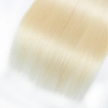 Sufletul Lady Păr #613 Blonda Brazilian Parul Drept Pachete De Extensii de Păr Uman 3PCS Non Remy Parul Blond Platinat Tesaturi