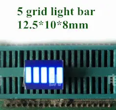 5 grila digitală segment LED light bar 5 tub plat de 12.5x10mm lumină albastră zece suprafața celulei tv cu tub