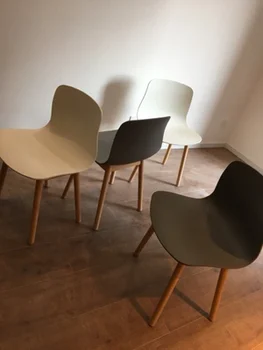 Louis Moda Nordic Lemn Cu Picioare Apartament Mic Personalizate Creative De Luat Masa Spătarul Cafea Petrecere A Timpului Liber