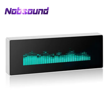 Metal Aliaj de Aluminiu VFD Muzica Spectru de Afișare Sunet Ceas Indicator de Nivel de Dot Matrix Audio Analogic VU Metru