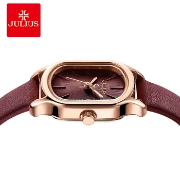 Julius Ceas Oval Rochie Eleganta pentru Femei Ceas de Moda de Lux Marca Lady Crystal Ceas Reloj Mujer Baratos JA-1112