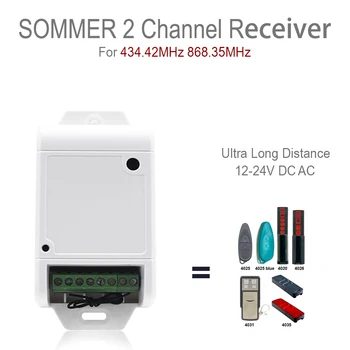 SOMMER 4020 868 de Control de la Distanță Receptor SOMMER de la Distanță Ușa de Garaj de la Distanță Comutator de Comandă Pentru TX03 434 4 XP 12/24V AC DC