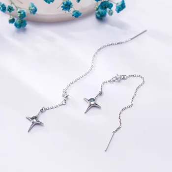 Flyleaf Arctic Starlight Cristal Cercei Moda Bijuterii Cercei Stud Pentru Femei Reale Argint 925 Bijuterii Fine