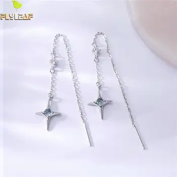 Flyleaf Arctic Starlight Cristal Cercei Moda Bijuterii Cercei Stud Pentru Femei Reale Argint 925 Bijuterii Fine