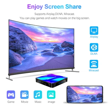2020 Smart TV Box Android 10 x88 borna PRO 10 Max 4GB 64GB TVBOX Rockchip RK3318 4K 60fps USB3.0 Google PlayStore Youtube Set top Box