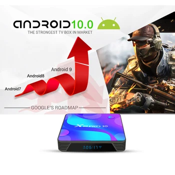 2020 Smart TV Box Android 10 x88 borna PRO 10 Max 4GB 64GB TVBOX Rockchip RK3318 4K 60fps USB3.0 Google PlayStore Youtube Set top Box