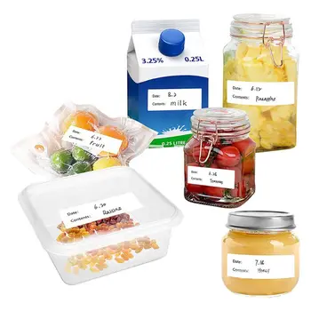 500pcs Bucătărie Autocolante Frigider Congelator de Depozitare a Alimentelor Data Etichete de Conținut