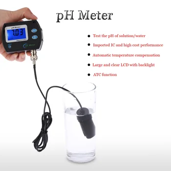 Mini acvariu de Calitate a Apei piscină cu apă sărată tester aqua medidor de pH-Metru test Acidometer Analizor misuratore teste phmetro