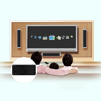 Rii Tastatura Wireless Portabil Multifuncțional cu iluminare Tastatura cu Touchpad Trackpad Combo pentru Mac Desktop Laptop Android TV Box
