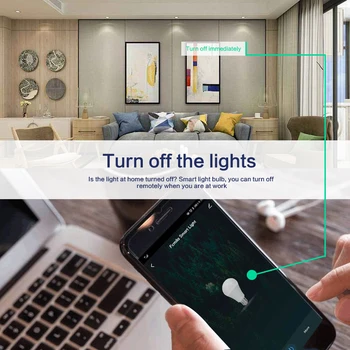 Tuya WiFi Becuri E27 LED Smart Bec Schimbare Lampa de Control Vocal Alexa Google Asistent Echivalent 100W Iluminare 4Pack