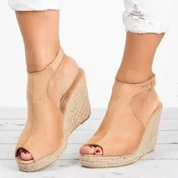 Femei Sandale de Vară 2020 Pene de Pantofi Pentru Femei buty damskie sapato feminino Negru Doamnelor Sandale Sandalias